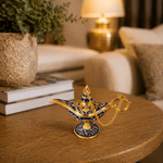 Figura Decorativa Mini Lámpara de Aladino Noor Azul - BOUTIQUEDELAINDIA