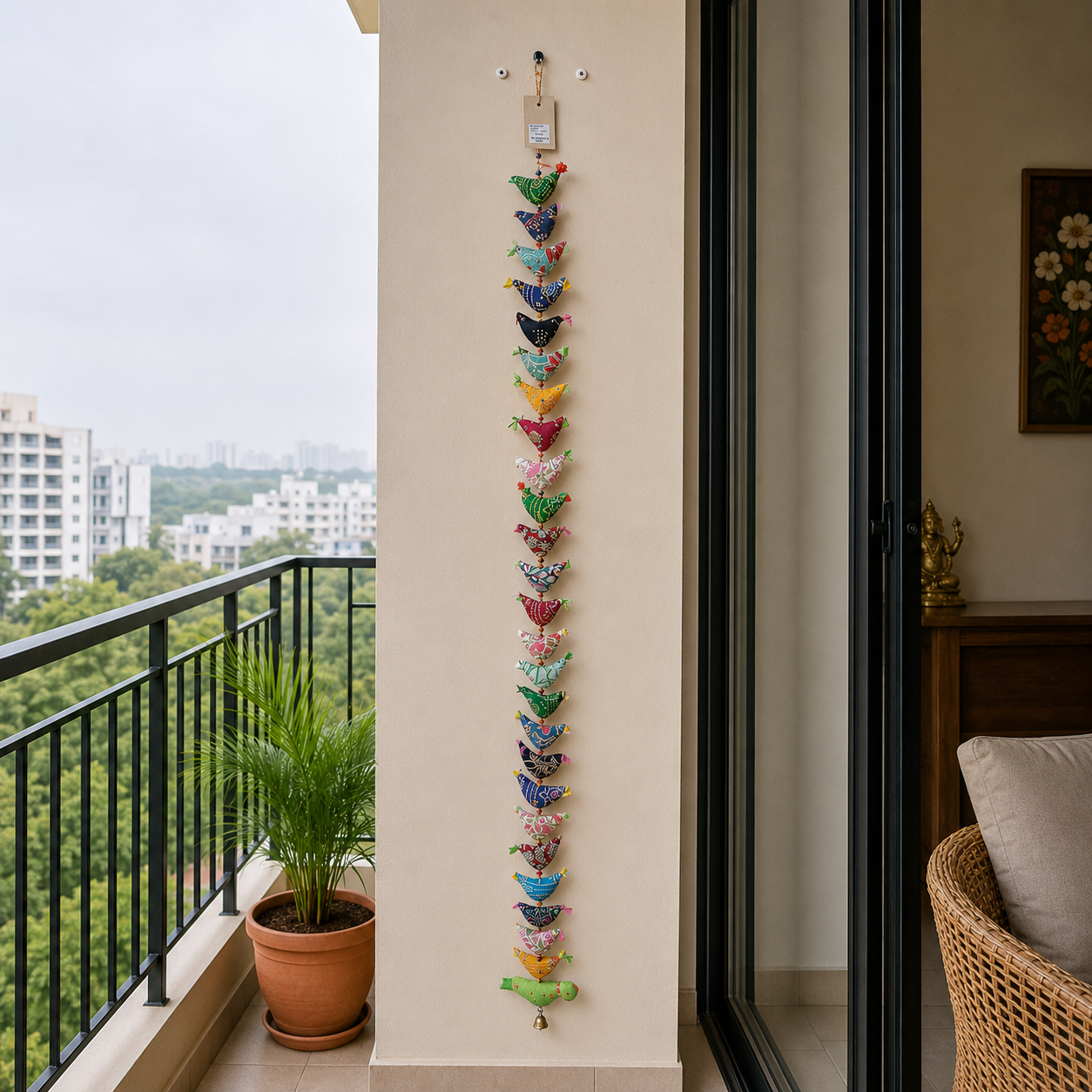 Móvil colgante, Colores y formas, Decoración India - BOUTIQUEDELAINDIA