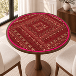 Centro de Mesa Circular Padma Rani Fucsia - BOUTIQUEDELAINDIA