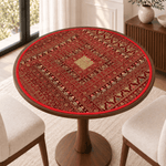 Centro de Mesa Circular Shakti Rani Rojo - BOUTIQUEDELAINDIA