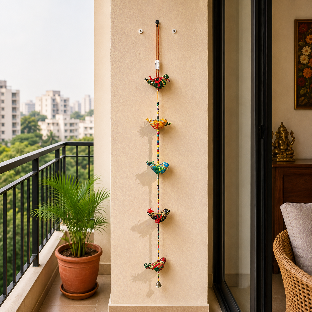 Móvil colgante, Colores y formas, Decoración India - BOUTIQUEDELAINDIA