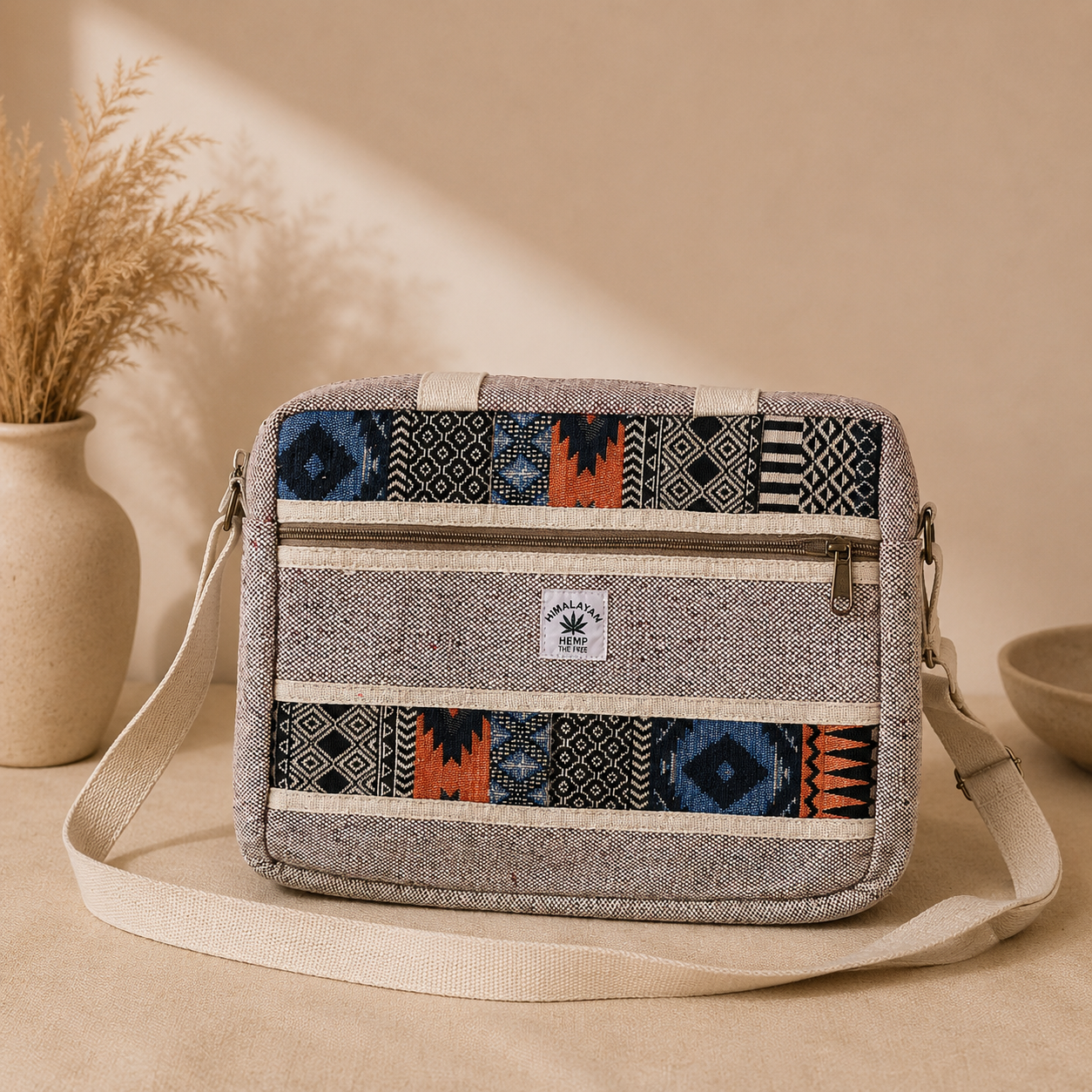 Bolso Artesanal Prithvi con Diseño Étnico - BOUTIQUEDELAINDIA