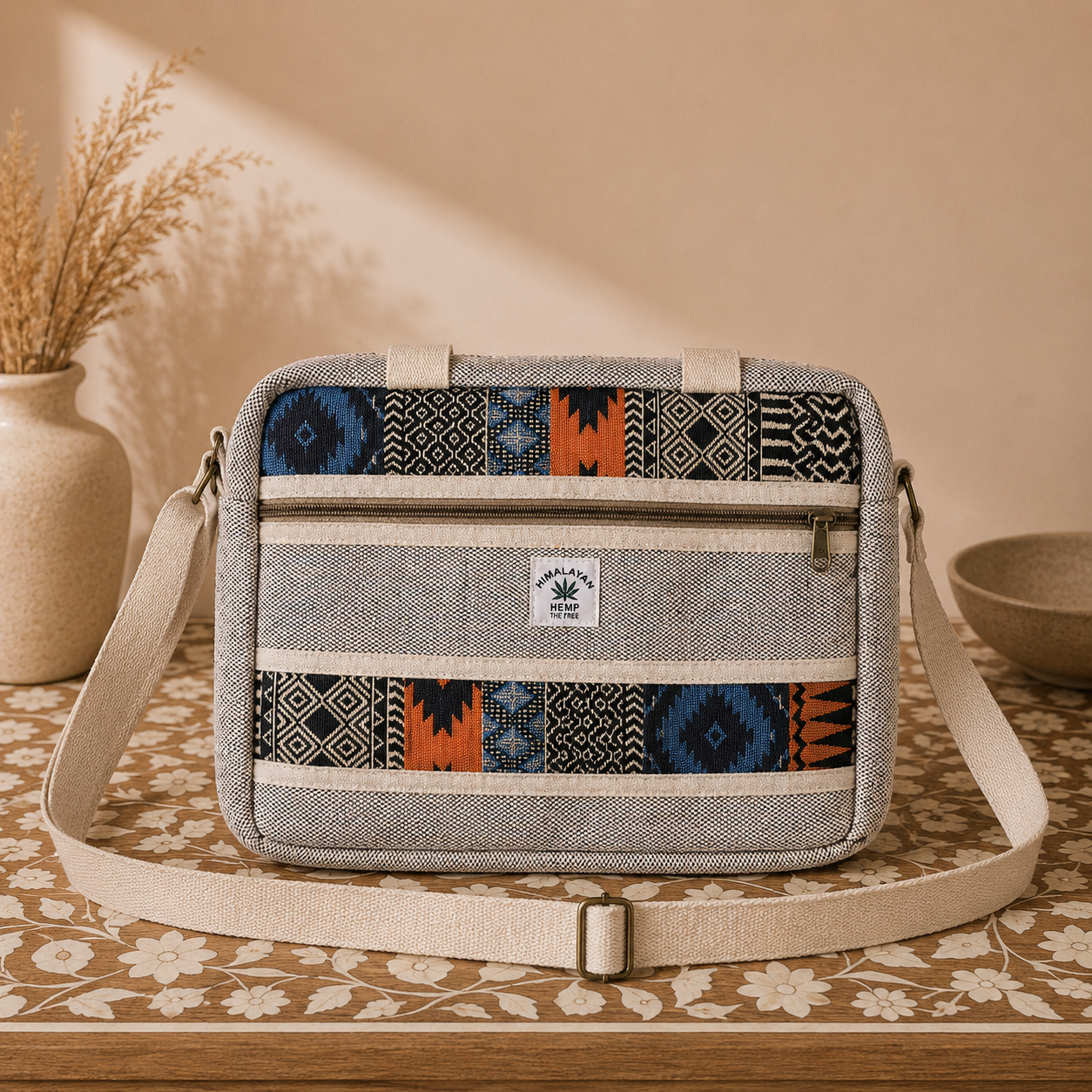 Bolso Artesanal Prithvi con Diseño Étnico - BOUTIQUEDELAINDIA