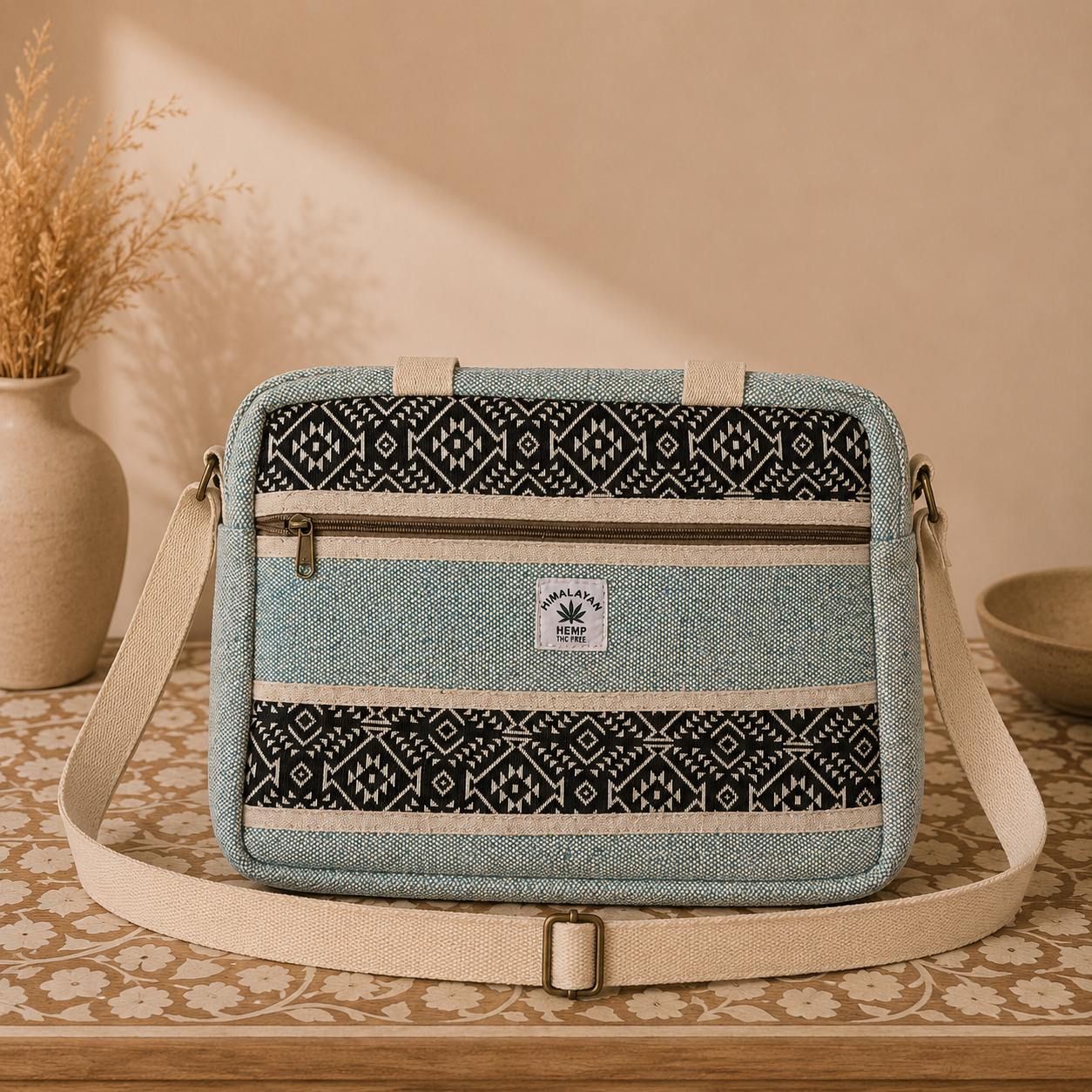 Bolso Artesanal Prithvi con Diseño Étnico - BOUTIQUEDELAINDIA