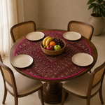 Centro de Mesa Circular Padma Rani Fucsia - BOUTIQUEDELAINDIA
