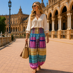 Pantalón Bombacho, pantalón de colores, tela  ligera - BOUTIQUEDELAINDIA