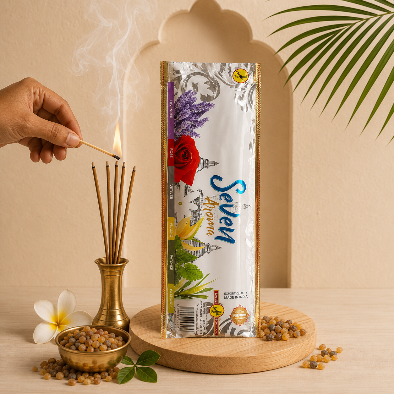 Incienso Sree Vani Siete Aromas PPM $2.9k