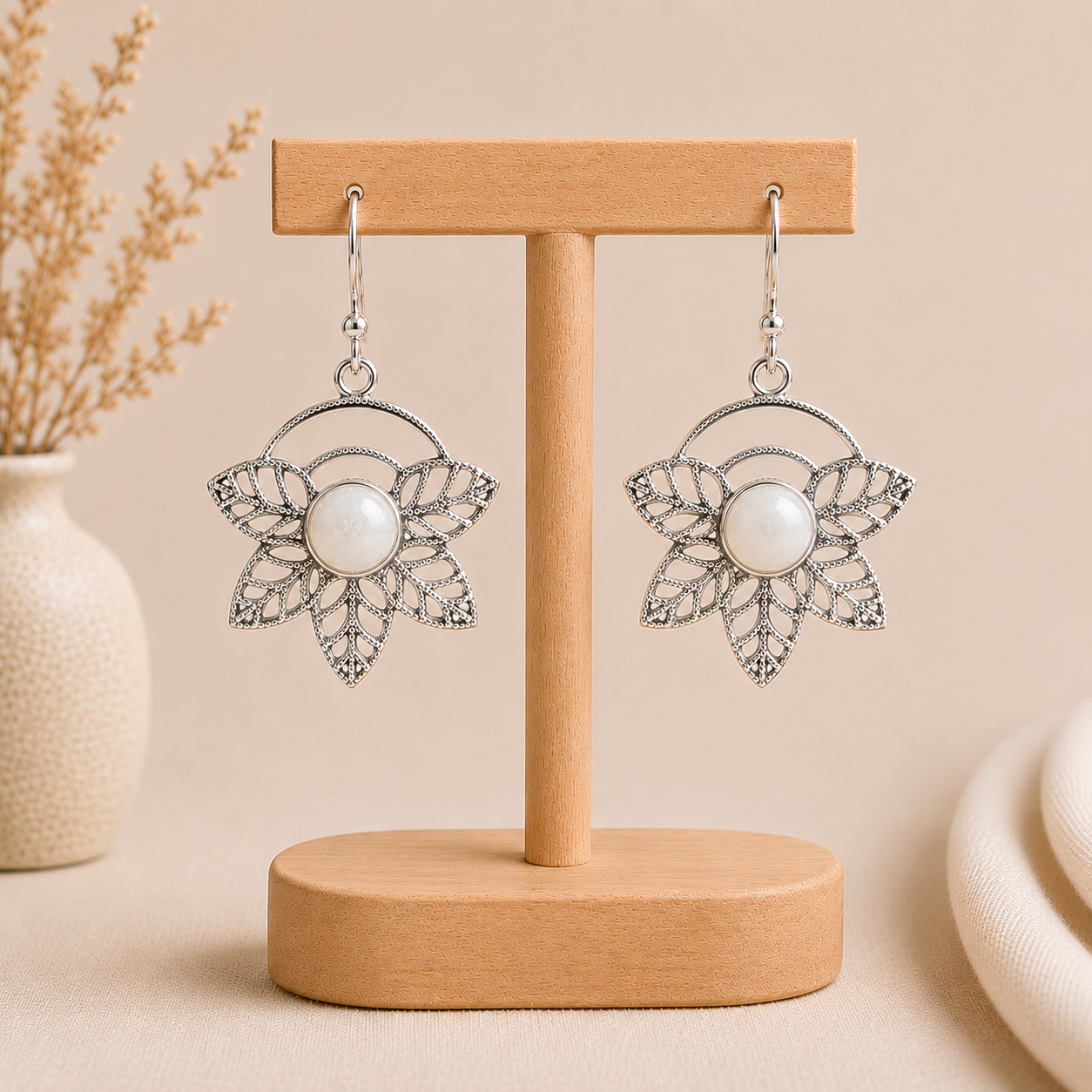 Aretes Flor de Loto