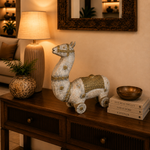 Figura Decorativa Caballo Ashva Real con Ruedas - BOUTIQUEDELAINDIA