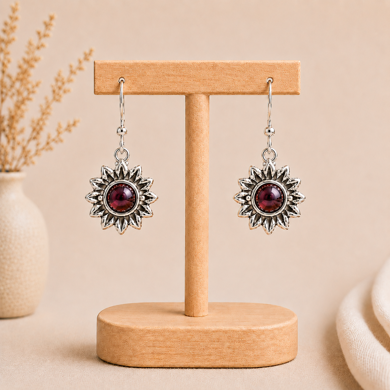 Aretes Girasol Imperial