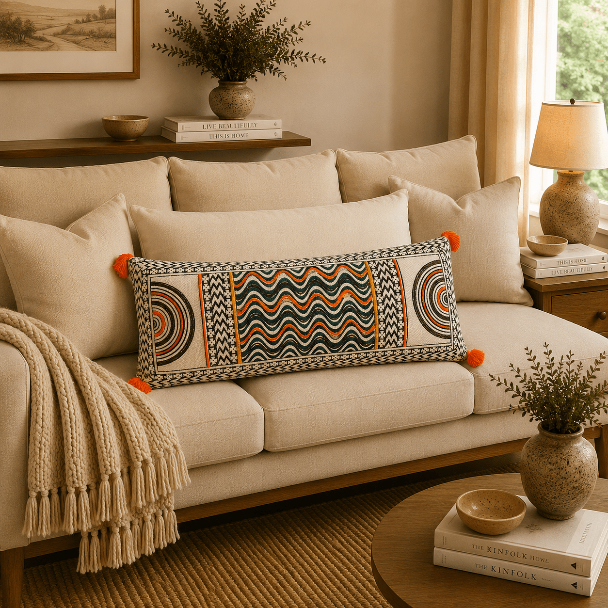 Cojín Surabhi - R80 para Decoración del Hogar - BOUTIQUEDELAINDIA