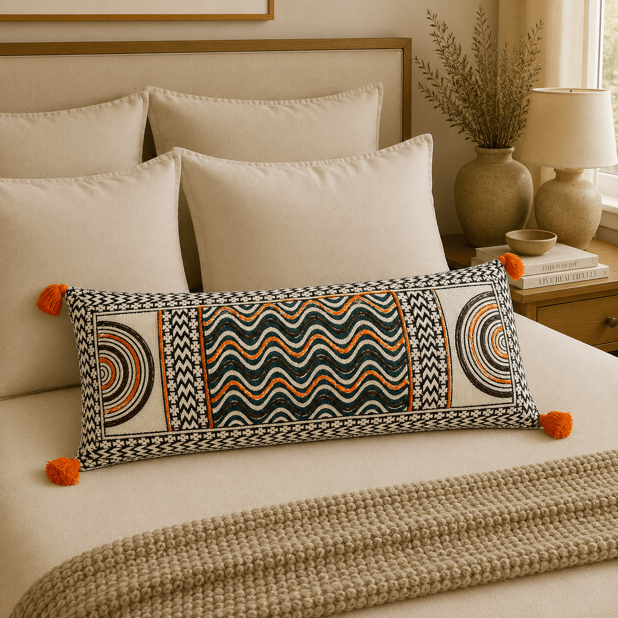 Cojín Surabhi - R80 para Decoración del Hogar - BOUTIQUEDELAINDIA
