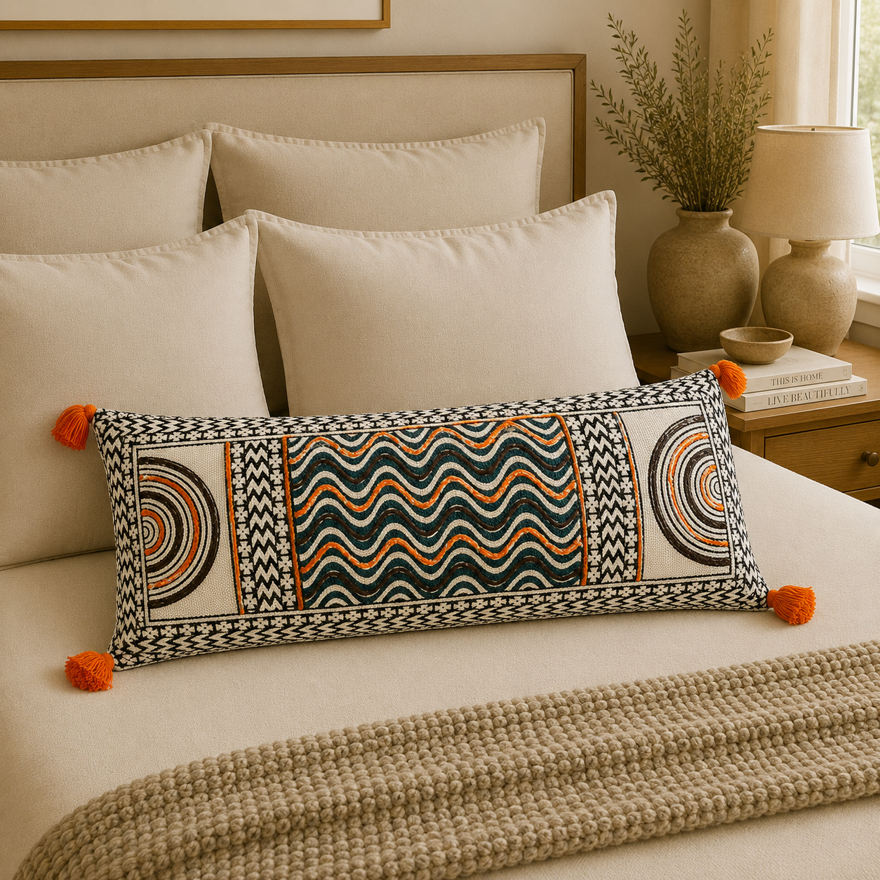Cojín Surabhi - R80 para Decoración del Hogar - BOUTIQUEDELAINDIA