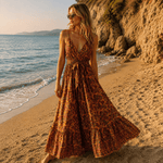 Vestido Dr-26 Mostaza Imperial - BOUTIQUEDELAINDIA
