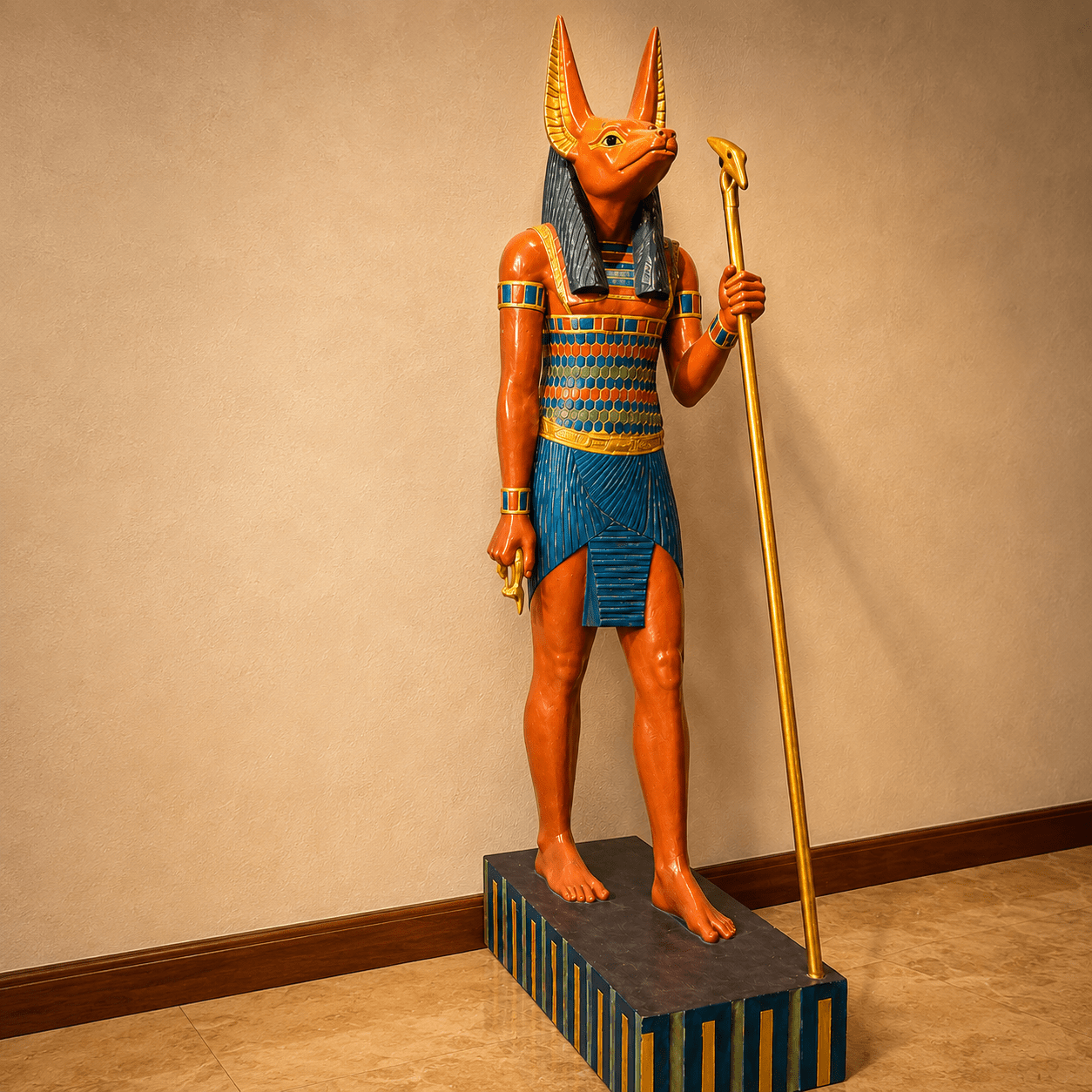 Estatua Anubis Símbolo de Protección Eterna - BOUTIQUEDELAINDIA