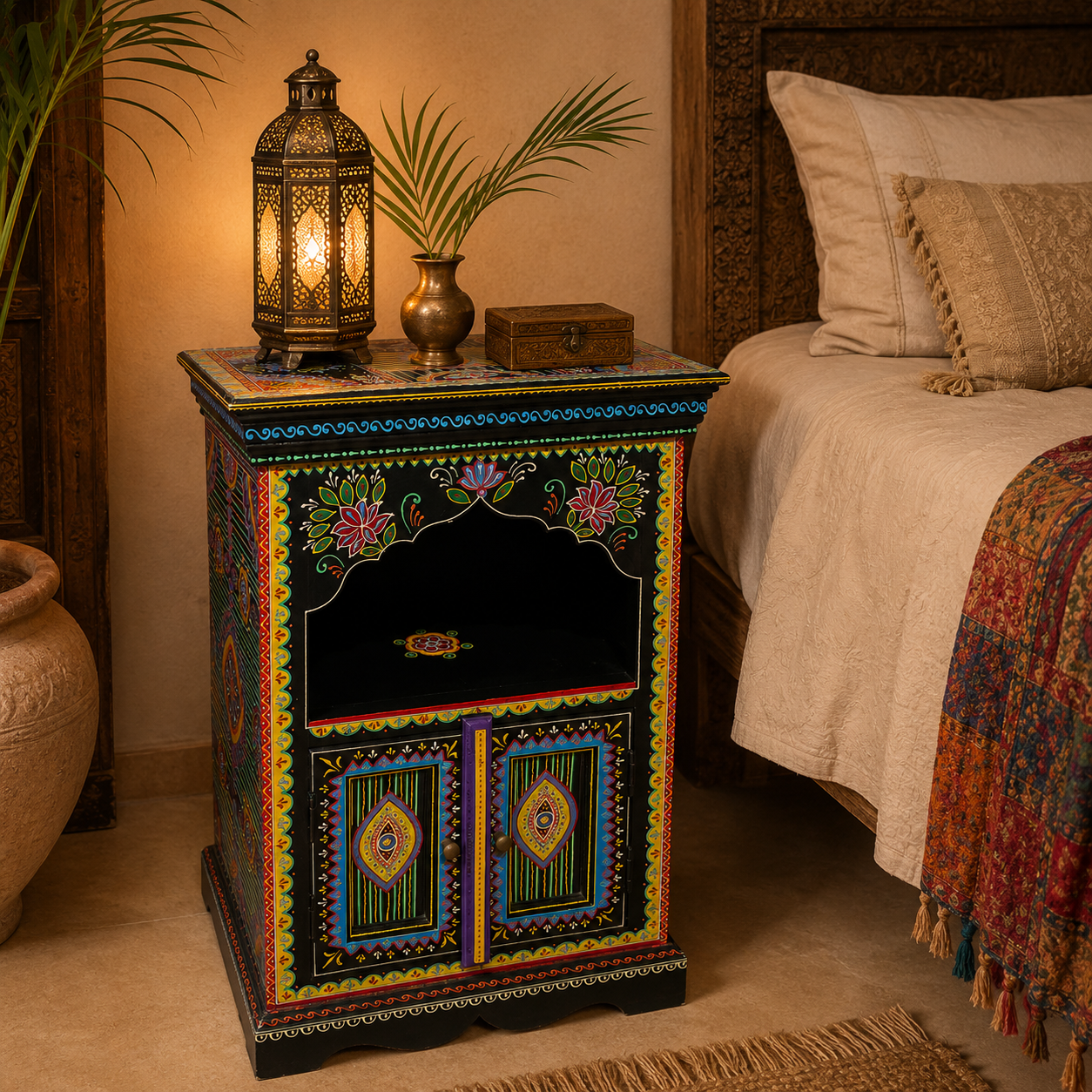 Mesa de Noche Flor de Oriente