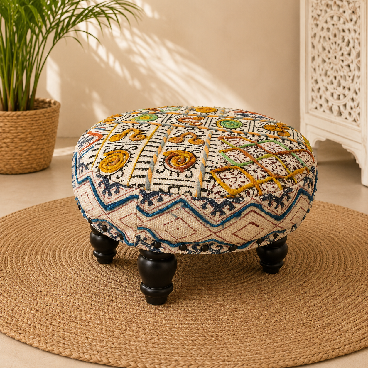 Butaco Artesana Mandala de la Abundancia