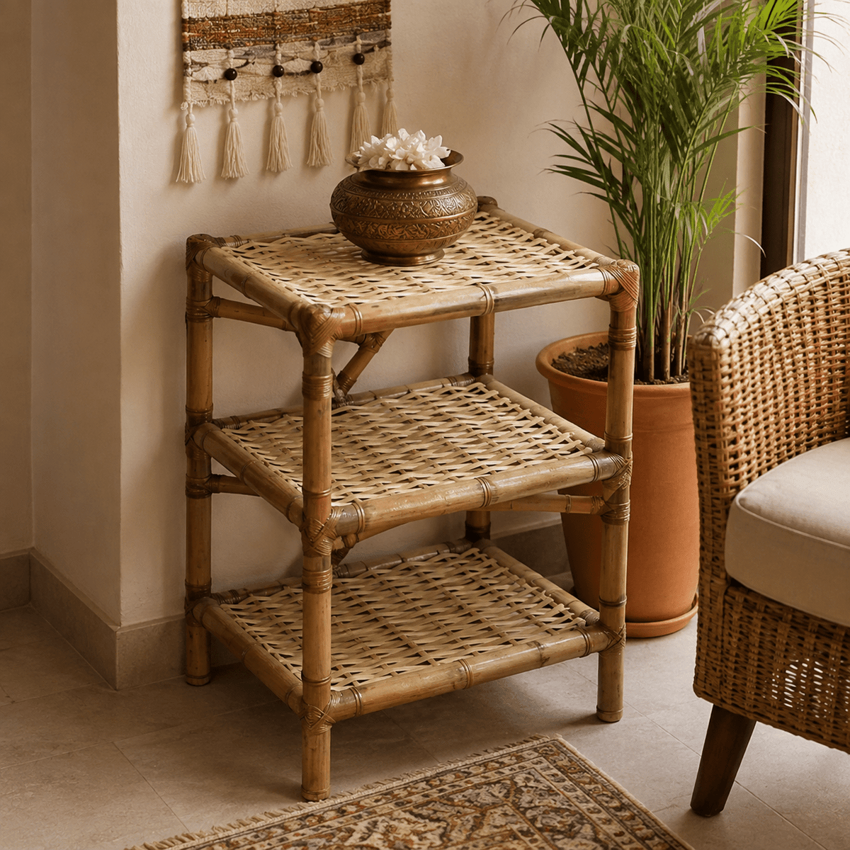 Estantería Artesanal Trenzado Natural - BOUTIQUEDELAINDIA