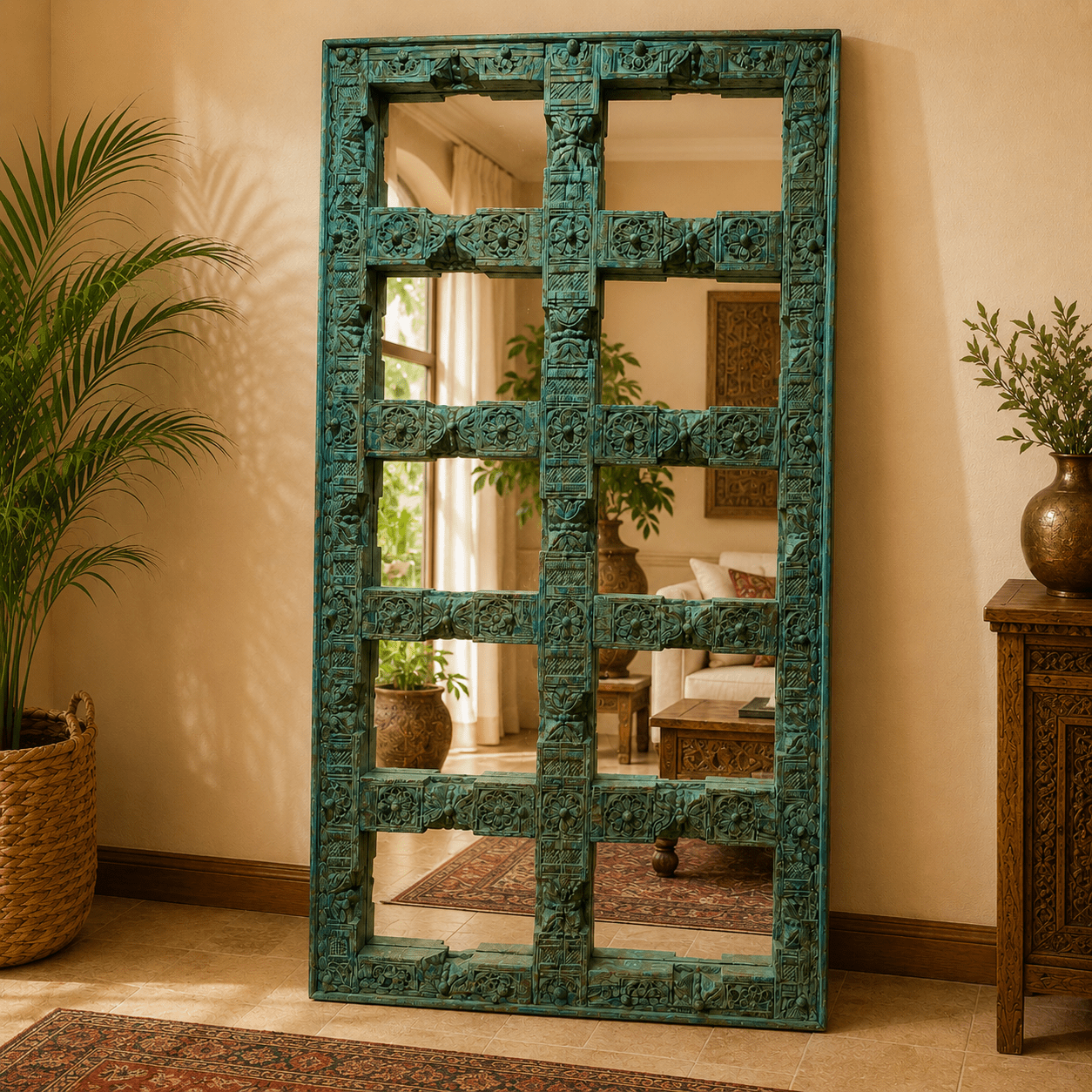 Espejo Reino Oriental Vintage - BOUTIQUEDELAINDIA