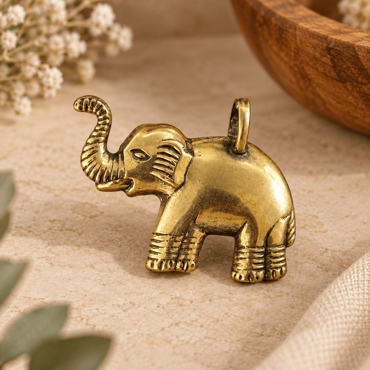 Dije Elefante Aadhya en Bronce - BOUTIQUEDELAINDIA