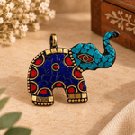 Dije Elefante Samira en Bronce con Incrustaciones - BOUTIQUEDELAINDIA