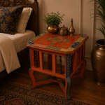 Mesa Auxiliar Artesanal Mandala Utsav - BOUTIQUEDELAINDIA