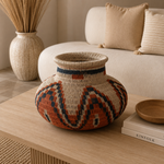 Canasto, Jarrón Werrengue, Artesanía Colombiana - BOUTIQUEDELAINDIA