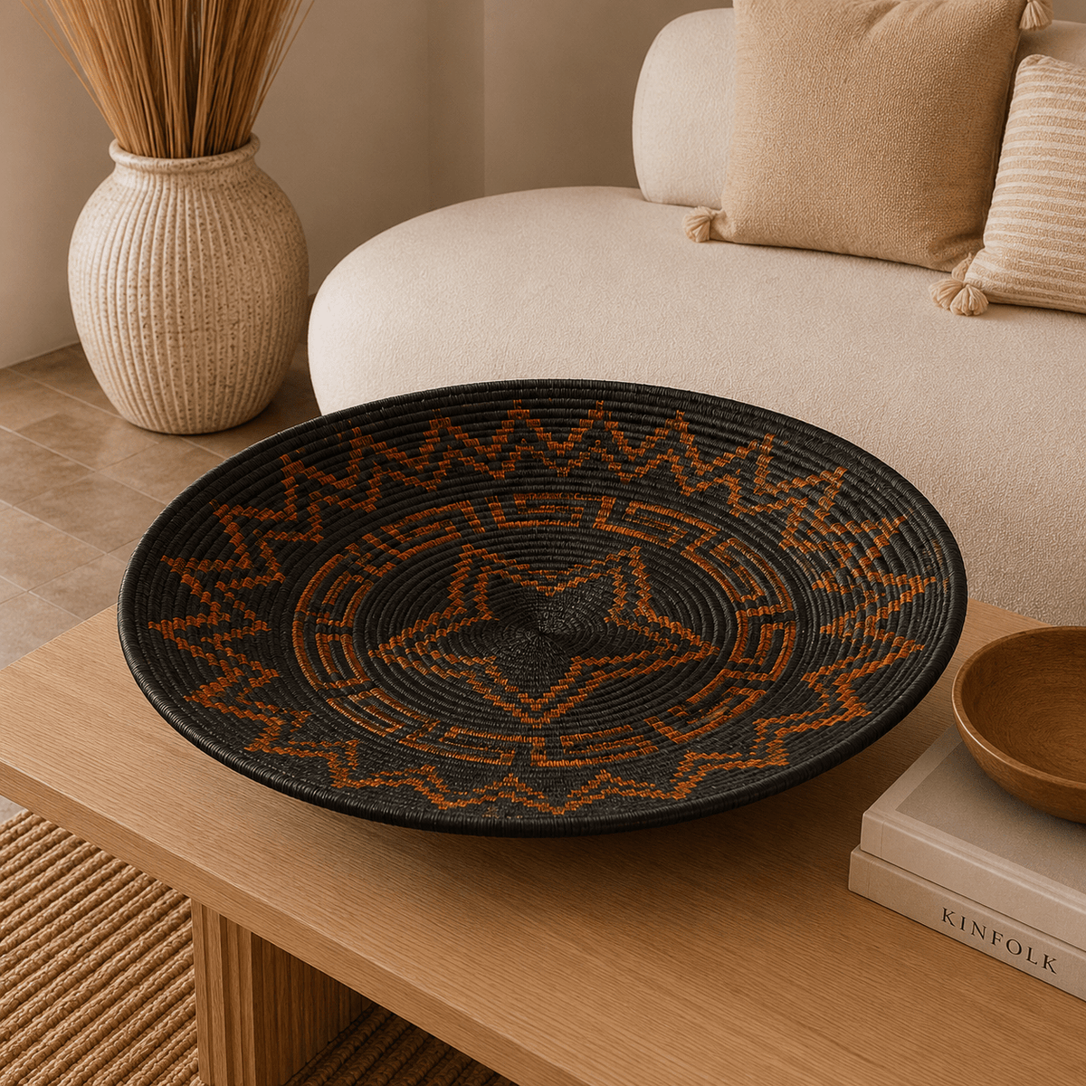 Canasto de Mesa Artesanal Werregue Sol Ancestral - BOUTIQUEDELAINDIA