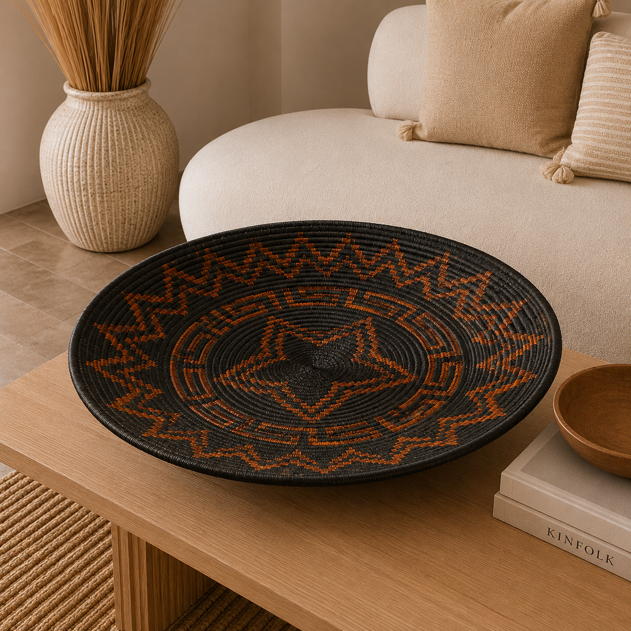 Canasto, Jarrón Werrengue, Artesanía Colombiana - BOUTIQUEDELAINDIA