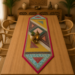 Centro de mesa Hindú, Camino de mesa, Mantel, Pie de cama, Boutique de la India