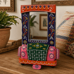 Espejo Artesanal Rangoli Jardín de Colores - BOUTIQUEDELAINDIA