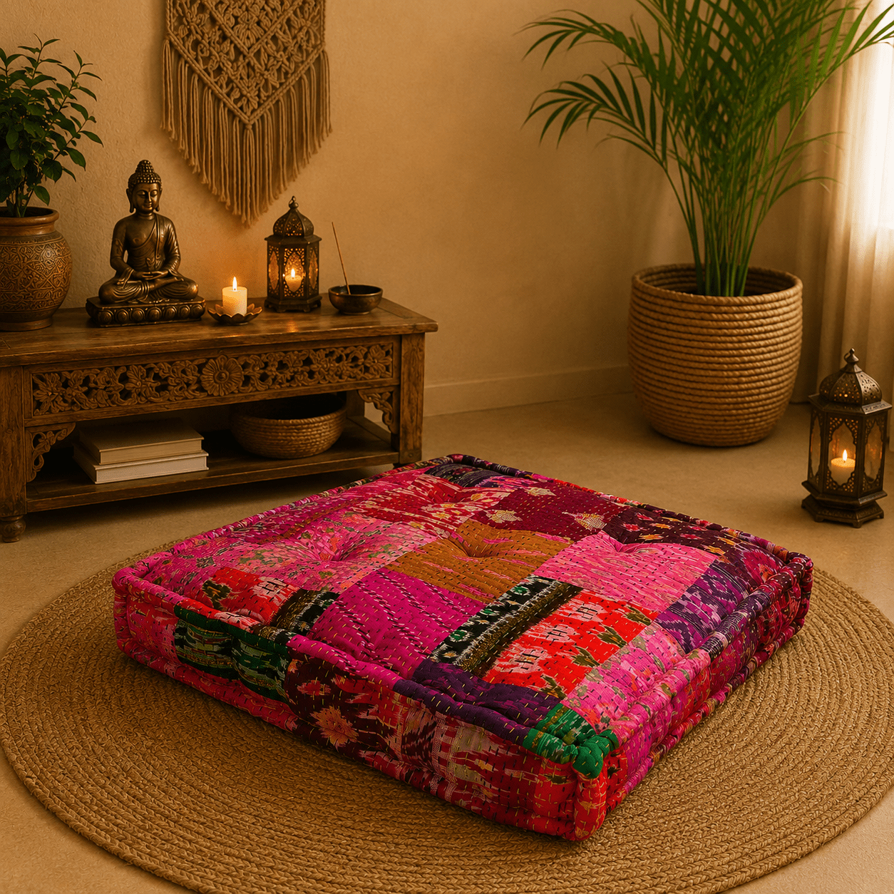 Cojín de Piso Kiyara - BOUTIQUEDELAINDIA