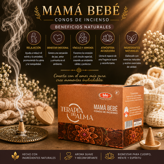 Conos de incienso Cascada de Mamá y Bebe PPM2.4K