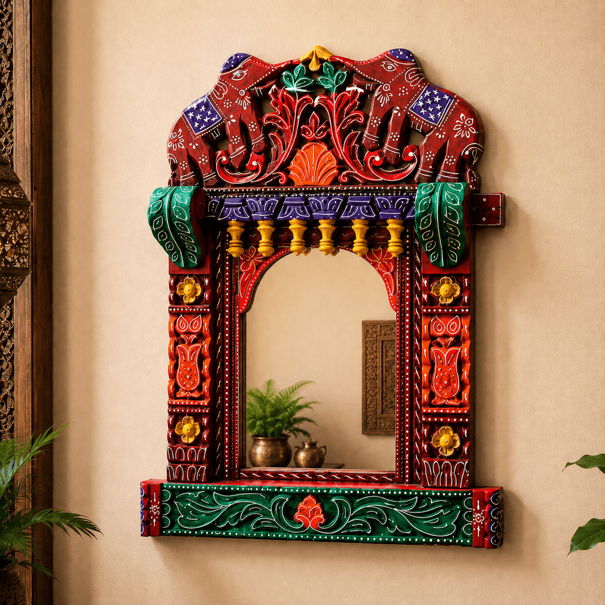 Espejo Palacio de los Elefantes - BOUTIQUEDELAINDIA