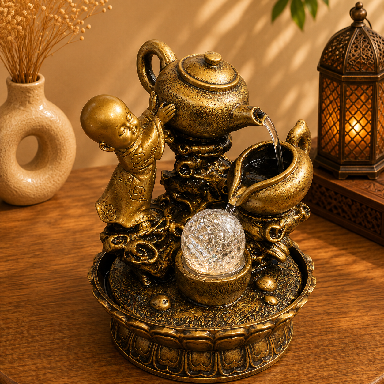 Fuente de agua hindú para la prosperidad - BOUTIQUEDELAINDIA
