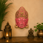 Máscara Decorativa Buda Padma Rosa de la India - BOUTIQUEDELAINDIA