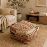 Puff Circular Kilim Sultana de Anatolia - BOUTIQUEDELAINDIA