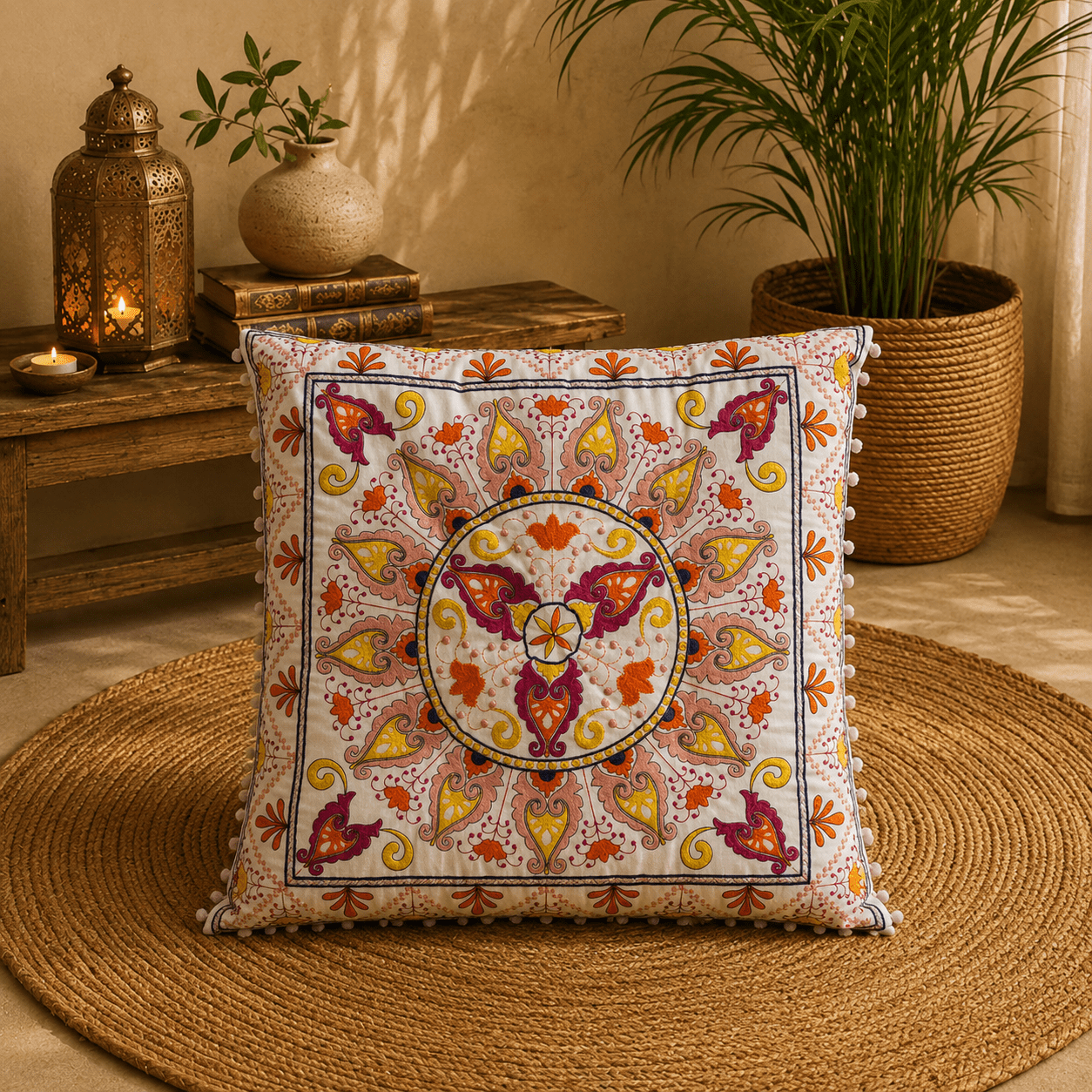 Cojín de Meditación Mándala Maharani - BOUTIQUEDELAINDIA