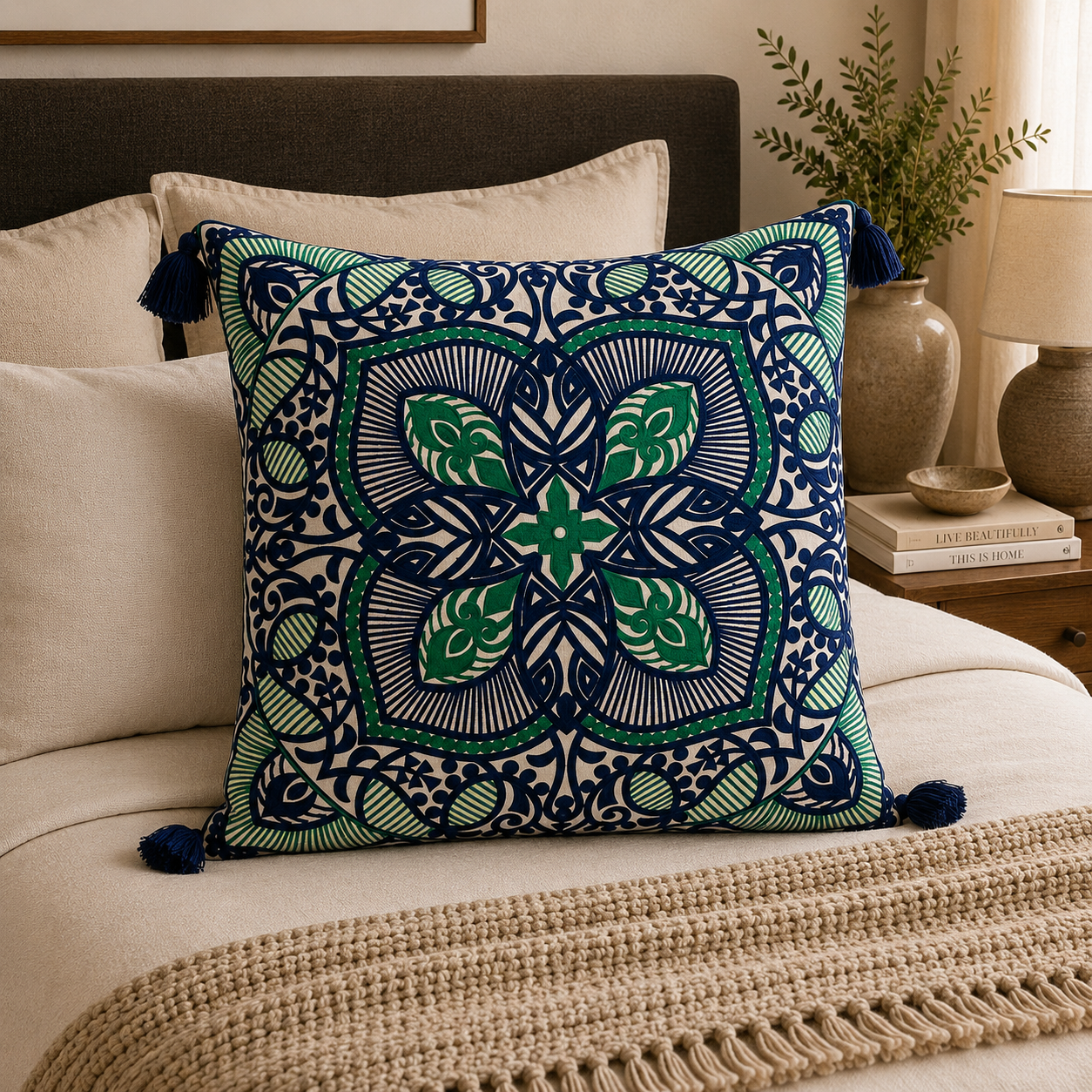 Cojín Mandala Oriental