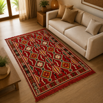 Tapete artesanal Hindú, Alfombra Hindú - BOUTIQUEDELAINDIA