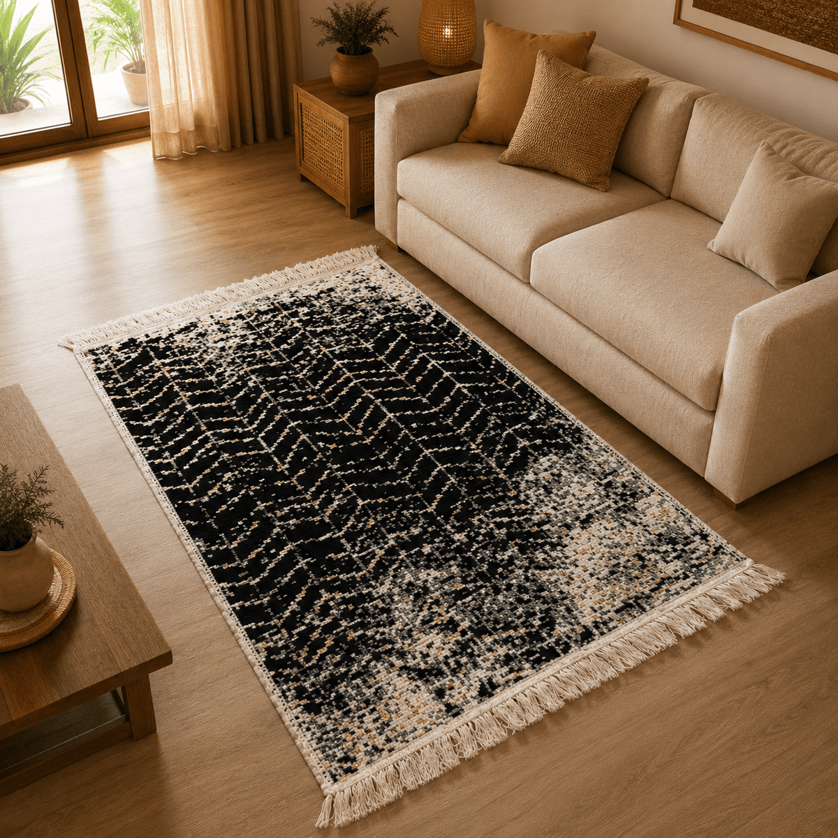 Tapete Doble Faz de Diseño Abstracto Oriental - BOUTIQUEDELAINDIA