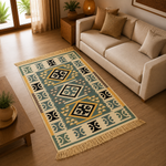 Tapete artesanal Hindú, Alfombra Hindú - BOUTIQUEDELAINDIA