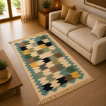 Tapete artesanal Hindú, Alfombra Hindú - BOUTIQUEDELAINDIA