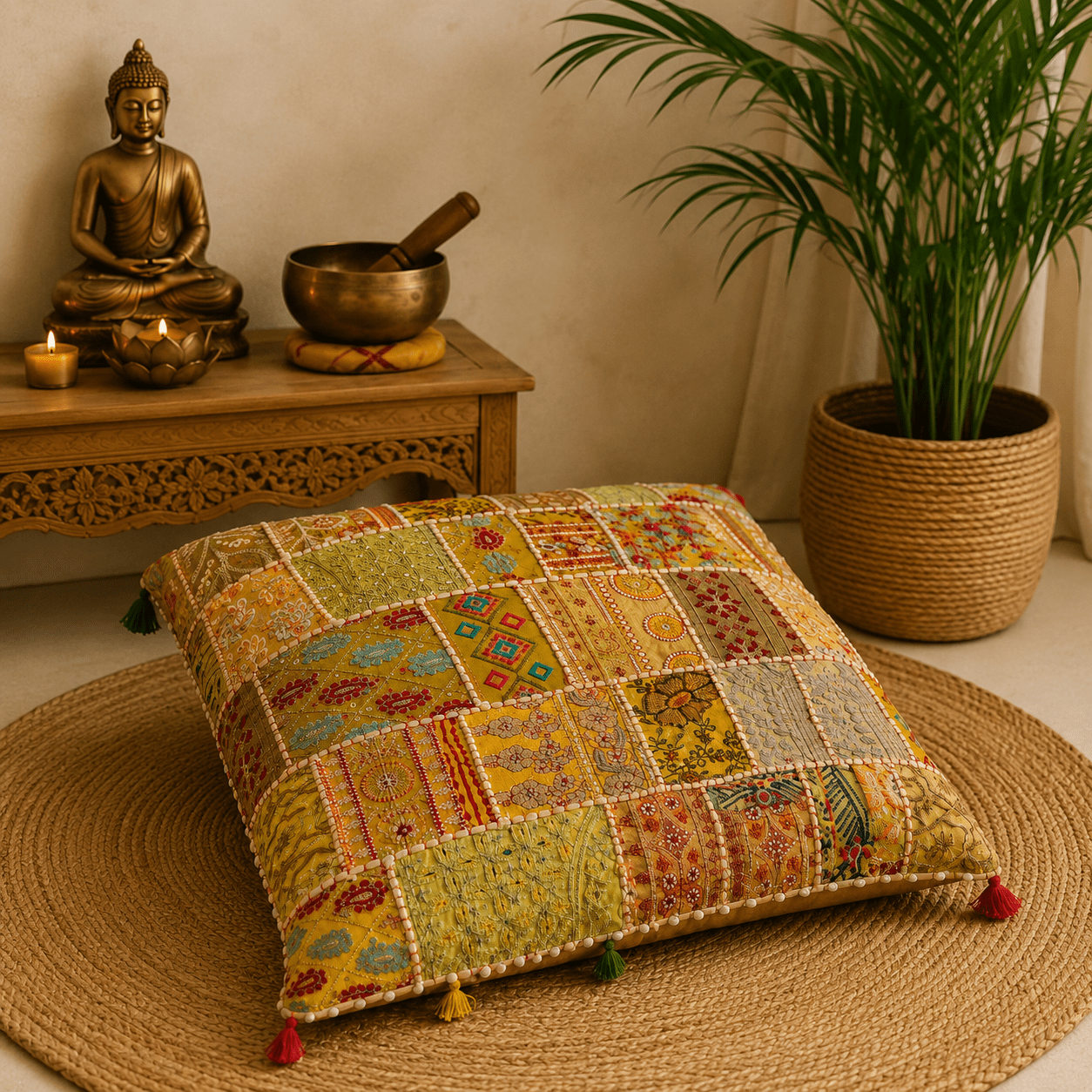 Cojín de Meditación - BOUTIQUEDELAINDIA
