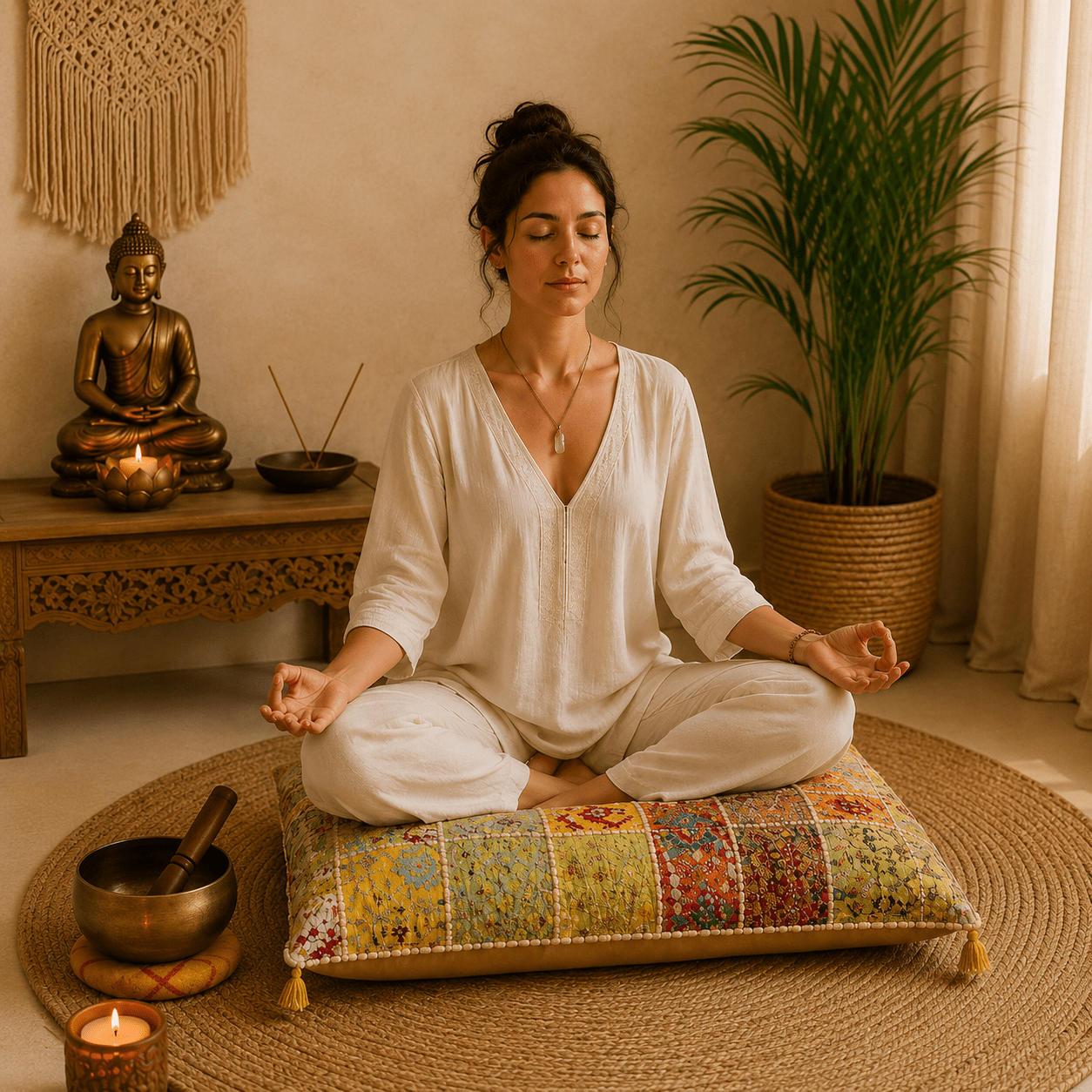 Cojín de Meditación - BOUTIQUEDELAINDIA