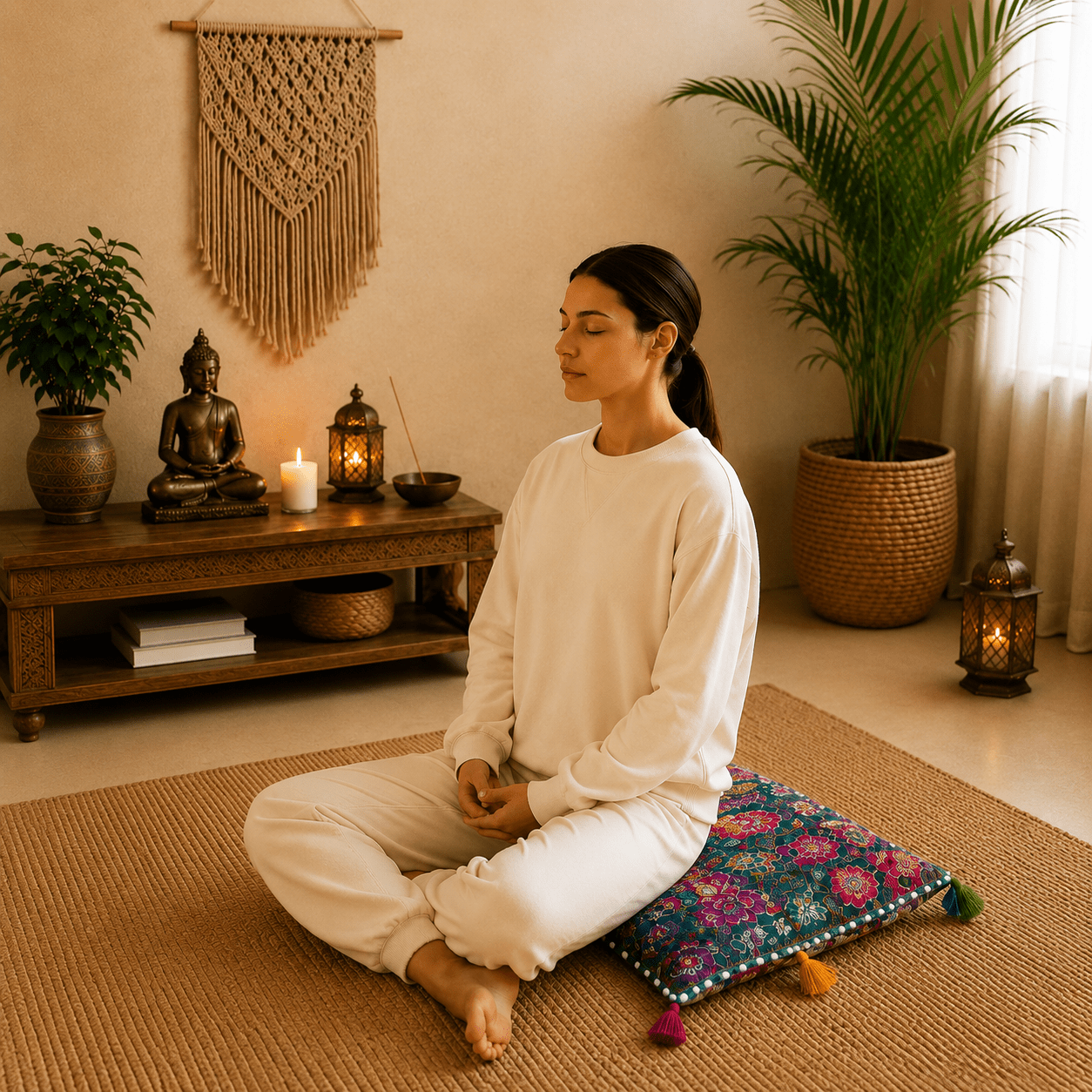 Cojín Oasis Floral - BOUTIQUEDELAINDIA
