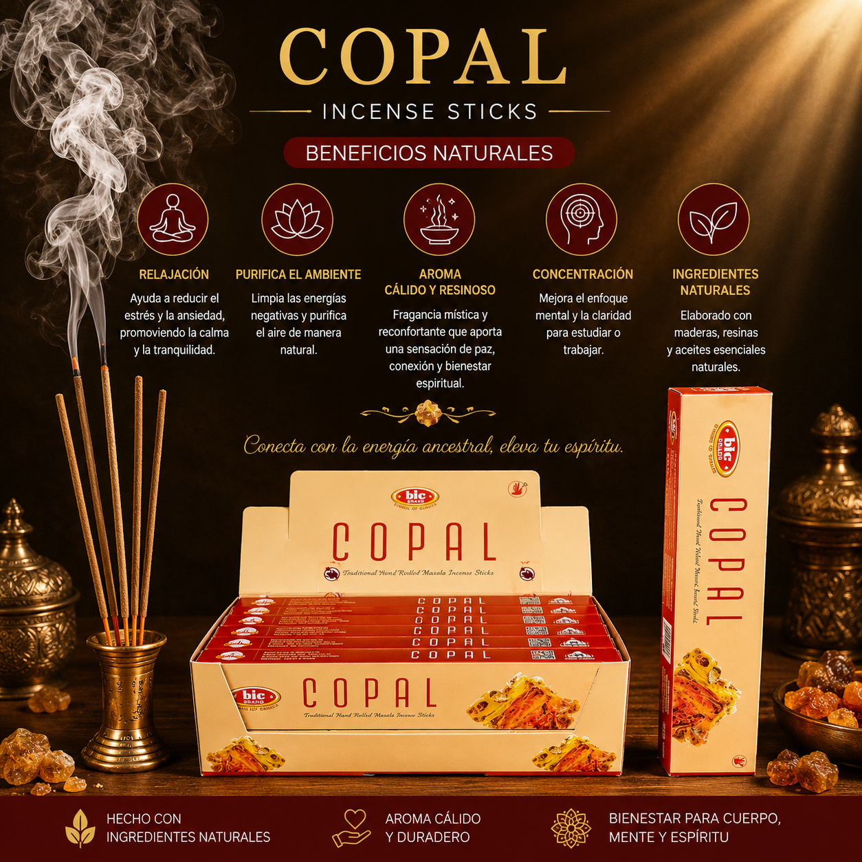 Incienso Bic Masala Copal PPM4.9K