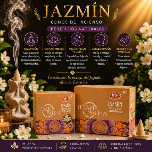Incienso Bic Cono - Cascada  de Jazmin PPM2.4K