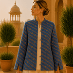 Chaqueta Doble Faz Chevron Primavera - BOUTIQUEDELAINDIA
