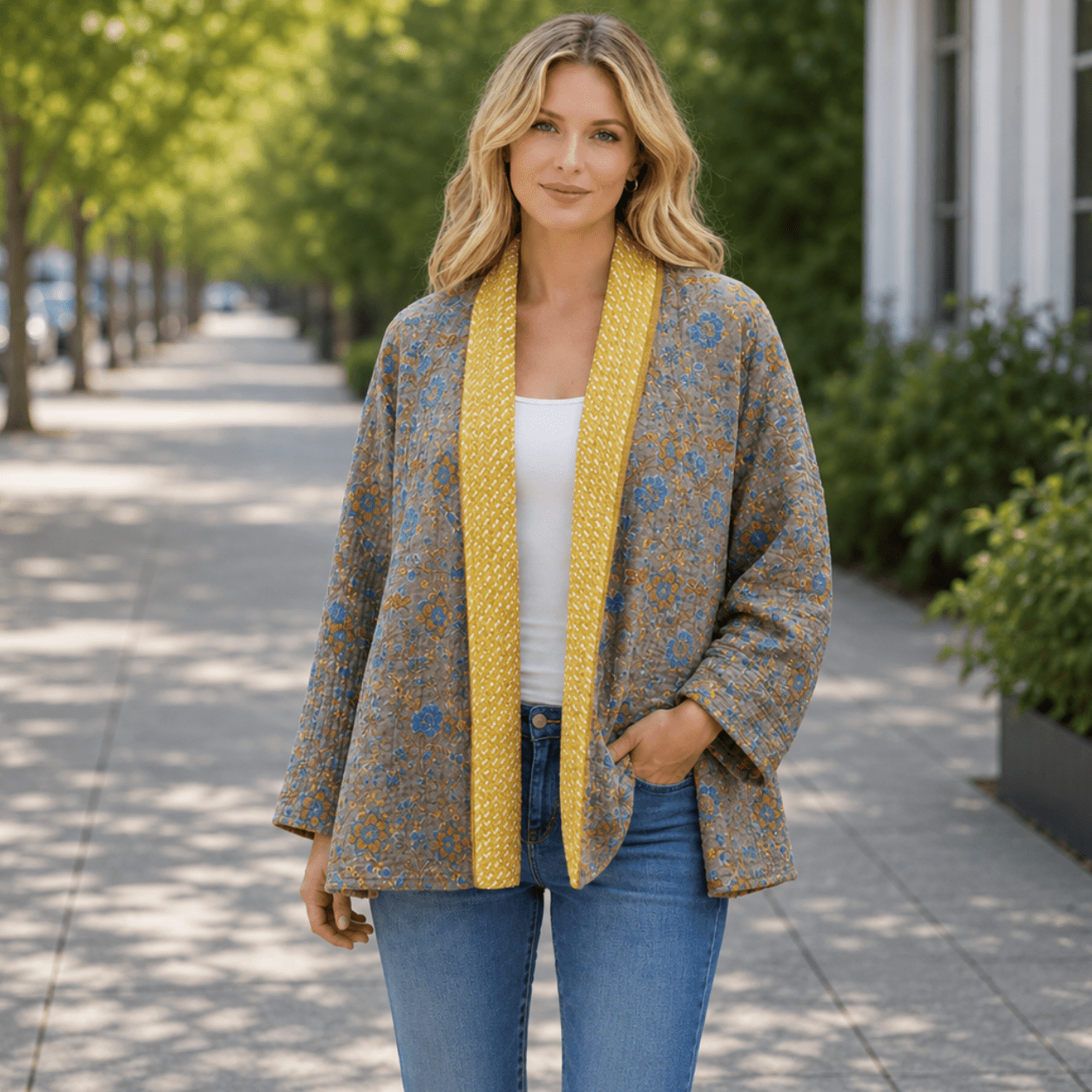 Kimono Agni Doble Faz Edición Especial Gris y Amarillo
